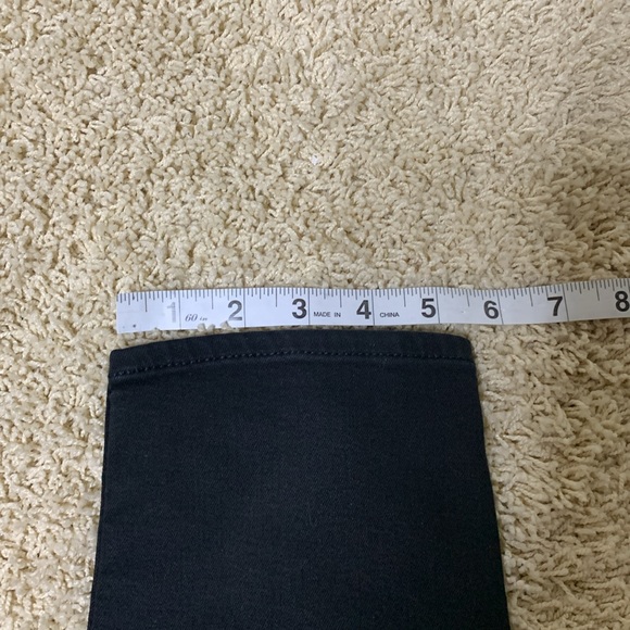 Jen7 by 7 For All Mankind smooth Black Ankle Skinny Jeans Size 4 mid rise - Picture 2 of 11